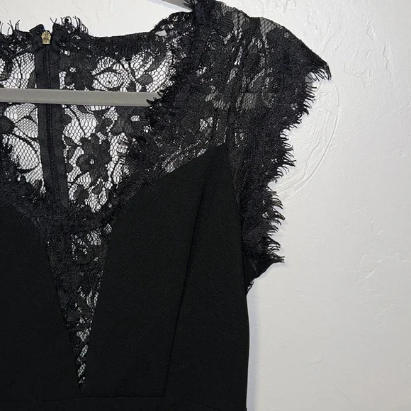 Lacy Black Dress So Cute! - Picture 4 of 8